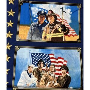 Windham Fabrics ~ American Heroes 18 Panels 42” X 213” Armed Forces Police Fire